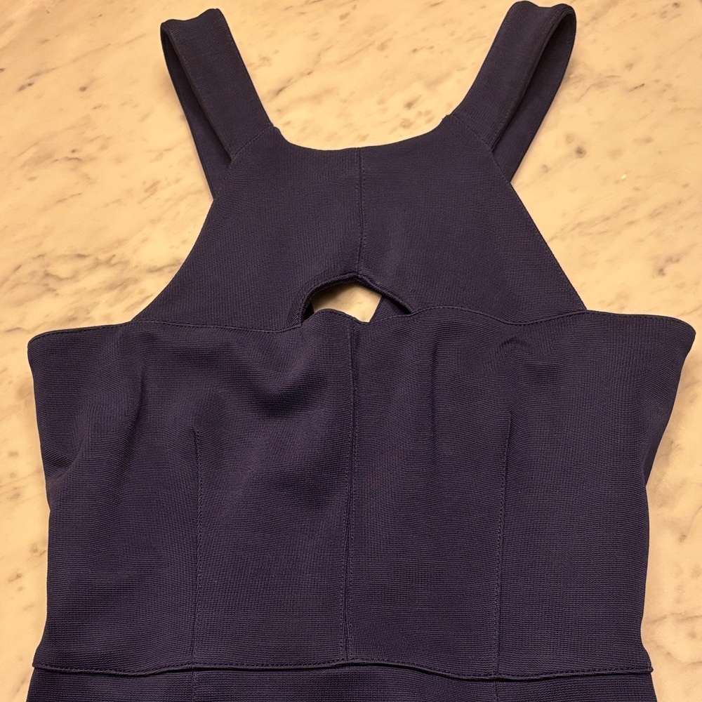 Burberry Navy Midi Dress - Picture 4 of 9